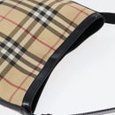 BURBERRY Nova Check Shoulder Bag PVC Beige Auth 88400-6