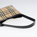 BURBERRY Nova Check Shoulder Bag PVC Beige Auth 88400-7