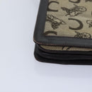 CELINE C Saluki Shoulder Bag Canvas Beige Auth 88426-15