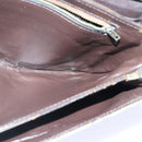 CELINE C Saluki Shoulder Bag Canvas Beige Auth 88426-20