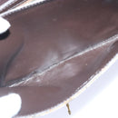 CELINE C Saluki Shoulder Bag Canvas Beige Auth 88426-22