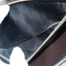 CELINE C Saluki Shoulder Bag Canvas Beige Auth 88426-24