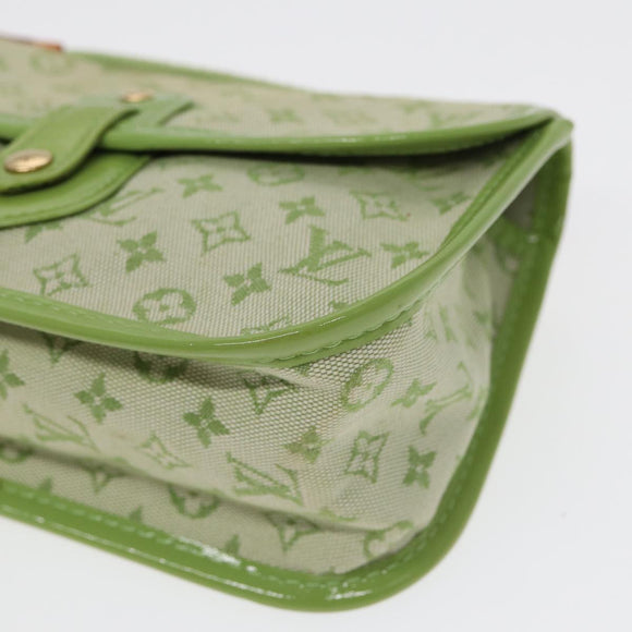 LOUIS VUITTON Monogram Mini Trousse Marie Kate Pouch Green M92935 Auth 88437V