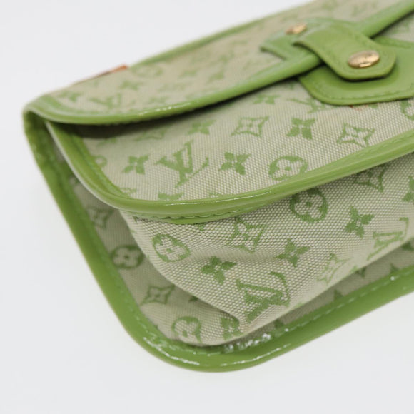 LOUIS VUITTON Monogram Mini Trousse Marie Kate Pouch Green M92935 Auth 88437V