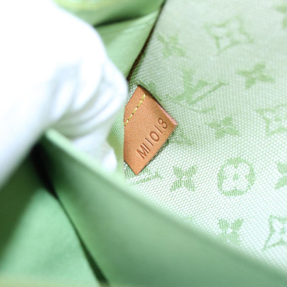 LOUIS VUITTON Monogram Mini Trousse Marie Kate Pouch Green M92935 Auth 88437V