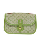 LOUIS VUITTON Monogram Mini Trousse Marie Kate Pouch Green M92935 Auth 88437V-13