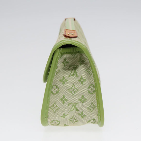 LOUIS VUITTON Monogram Mini Trousse Marie Kate Pouch Green M92935 Auth 88437V