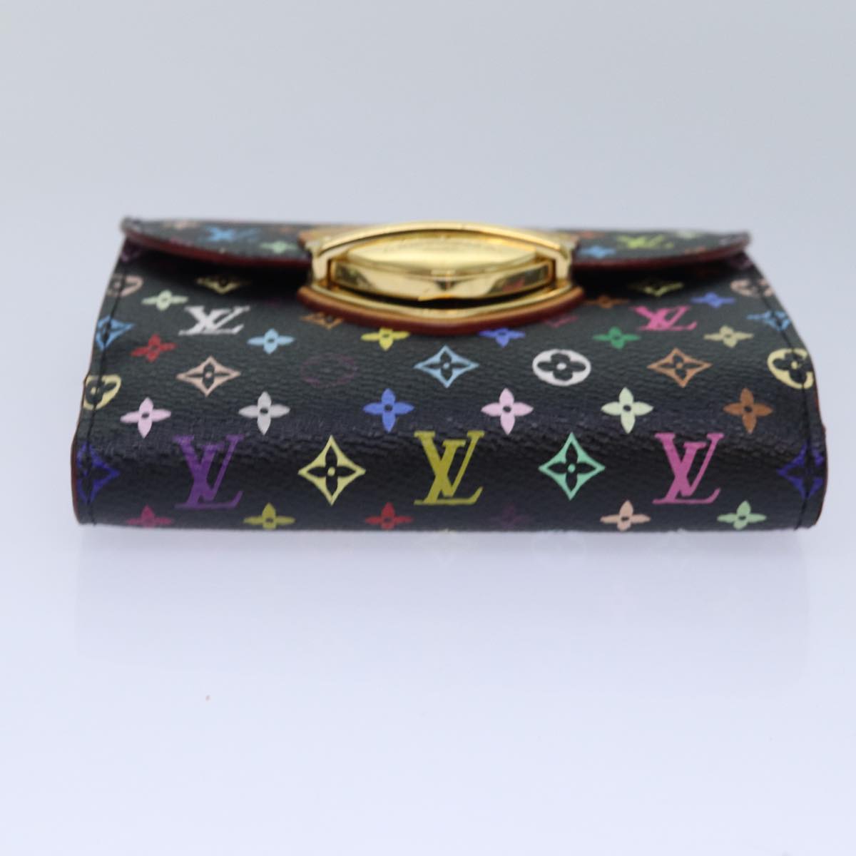 LOUIS VUITTON Multicolor Portefeuille Koala Wallet Black M58015 LV Auth 88456A