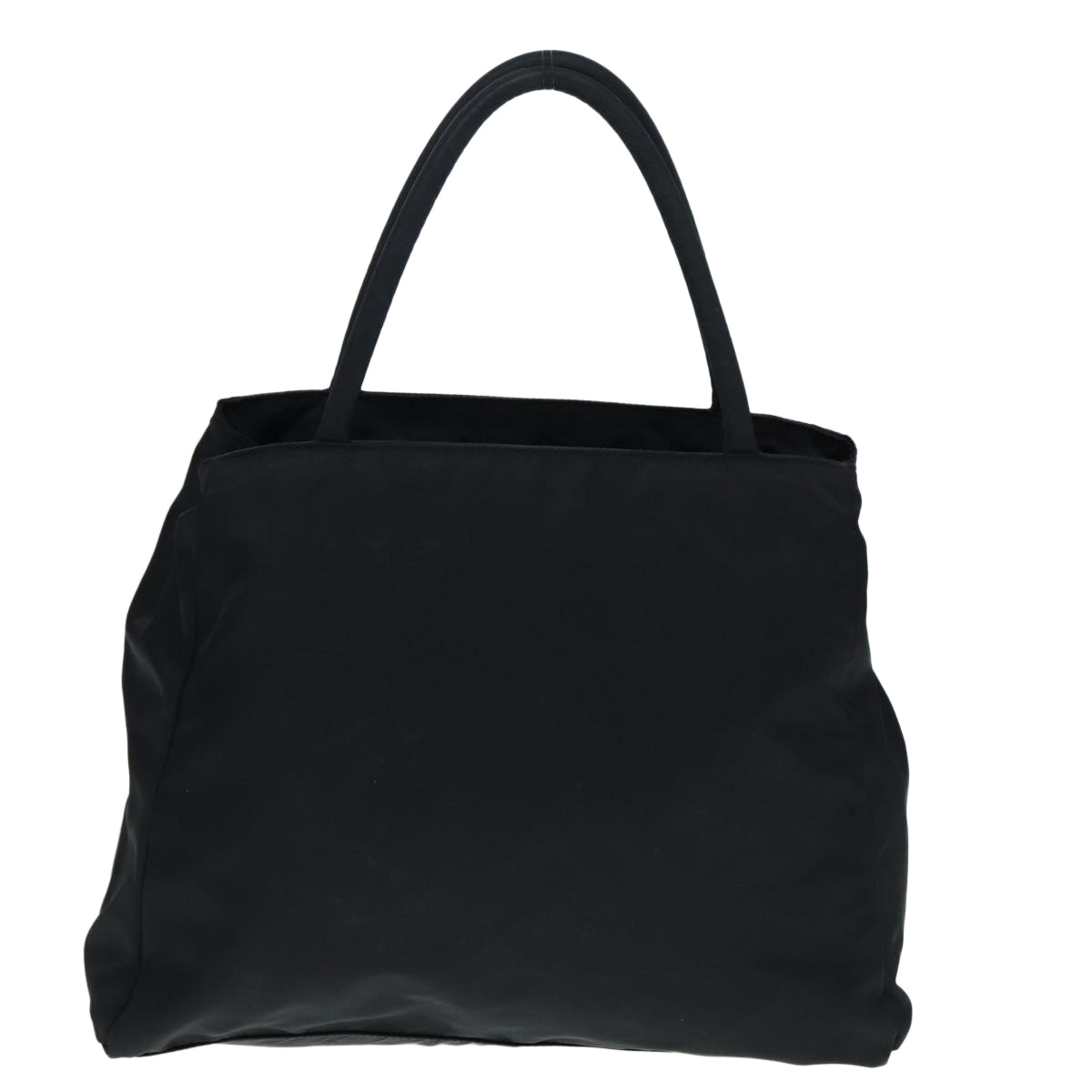 PRADA Hand Bag Nylon Black Silver Auth 88469 - 0