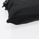 PRADA Shoulder Bag Nylon Black Silver Auth 88470-15