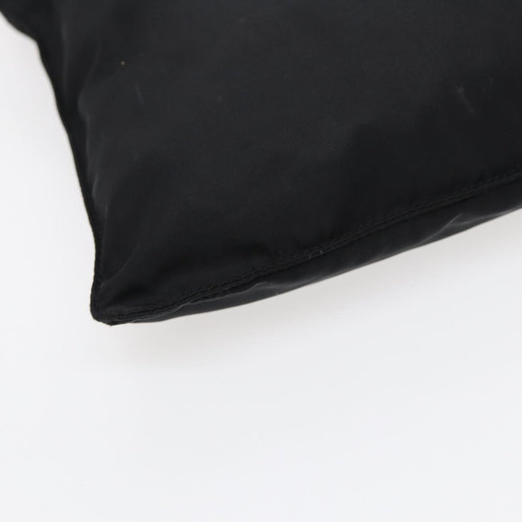 PRADA Schultertasche Nylon Schwarz Silber Original 88470