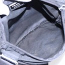 PRADA Shoulder Bag Nylon Black Silver Auth 88470-11