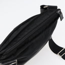 PRADA Schultertasche Nylon Schwarz Silber Original 88470-6