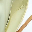 LOUIS VUITTON Monogram Vernis Thompson Street Bag Lime Yellow M91071 Auth 88473-11