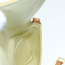 LOUIS VUITTON Monogram Vernis Thompson Street Bag Lime Yellow M91071 Auth 88473-19