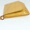LOUIS VUITTON Monogram Vernis Thompson Street Bag Lime Yellow M91071 Auth 88473-4