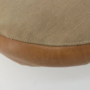 GUCCI Schoudertas Canvas Leer Beige Bruin Zilver 109210 Auth 88498-15