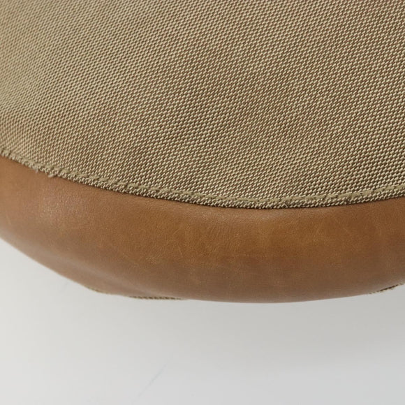 GUCCI Schoudertas Canvas Leer Beige Bruin Zilver 109210 Auth 88498