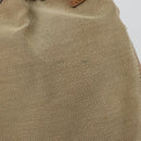 GUCCI Schoudertas Canvas Leer Beige Bruin Zilver 109210 Auth 88498-17