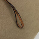 GUCCI Schoudertas Canvas Leer Beige Bruin Zilver 109210 Auth 88498-18