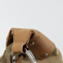GUCCI Schoudertas Canvas Leer Beige Bruin Zilver 109210 Auth 88498-19