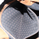 GUCCI Schoudertas Canvas Leer Beige Bruin Zilver 109210 Auth 88498-24
