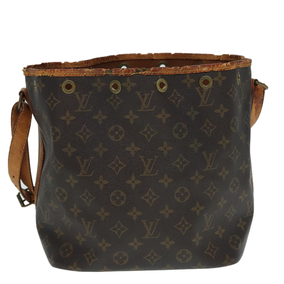 LOUIS VUITTON Monogram Petit Noe Shoulder Bag M42226 LV Auth 88505