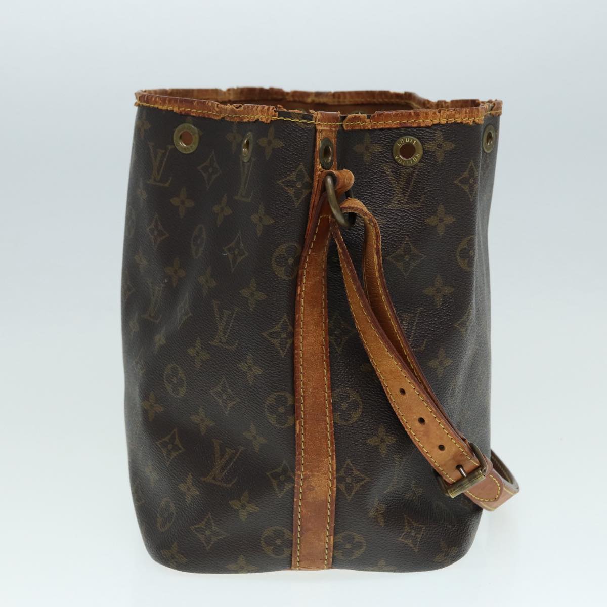 LOUIS VUITTON Monogram Petit Noe Shoulder Bag M42226 LV Auth 88505