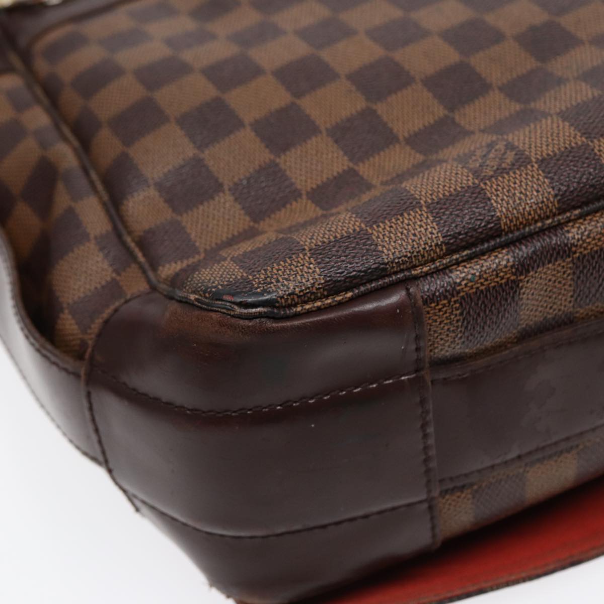 LOUIS VUITTON Damier Ebene Bastille Shoulder Bag N45258 LV Auth 88537