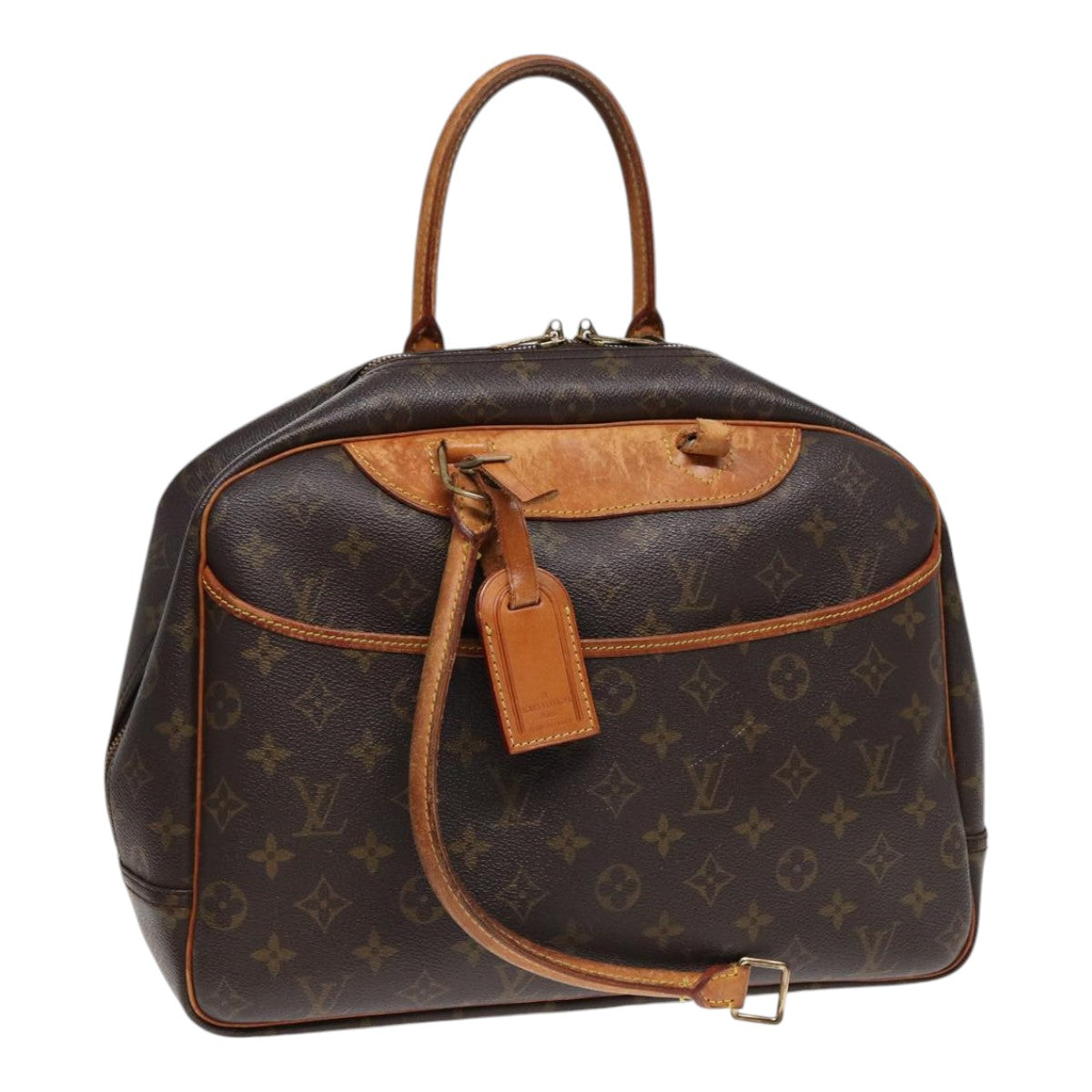 LOUIS VUITTON Monogram Deauville Hand Bag M47270 LV Auth 88554