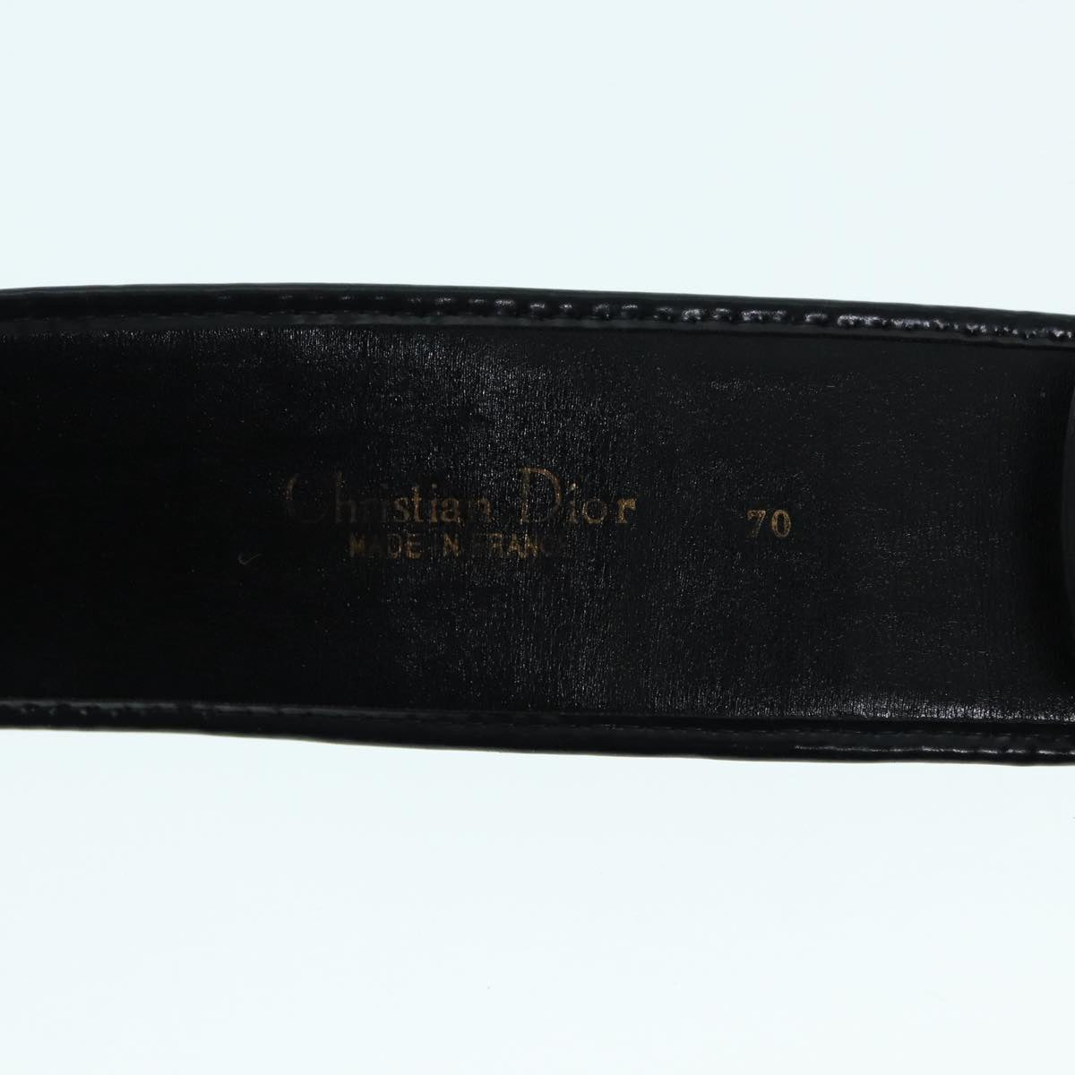 Christian Dior Trotter Canvas Belt 32.3"" Navy Auth 88570