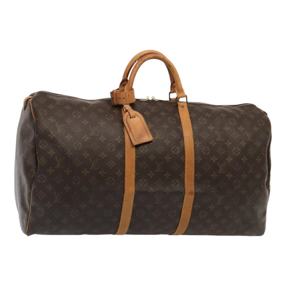 LOUIS VUITTON Monogram Keepall 60 Boston Tasche M41422 LV Auth 88579