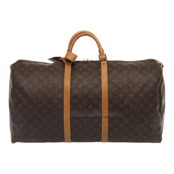 LOUIS VUITTON Monogram Keepall 60 Boston Tasche M41422 LV Auth 88579