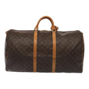 LOUIS VUITTON Monogram Keepall 60 Boston Bag M41422 LV Auth 88579-2