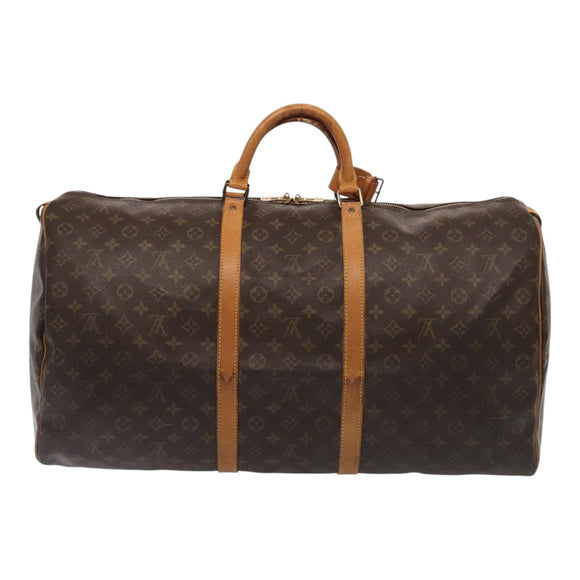 LOUIS VUITTON Monogram Keepall 60 Boston Bag M41422 LV Auth 88579