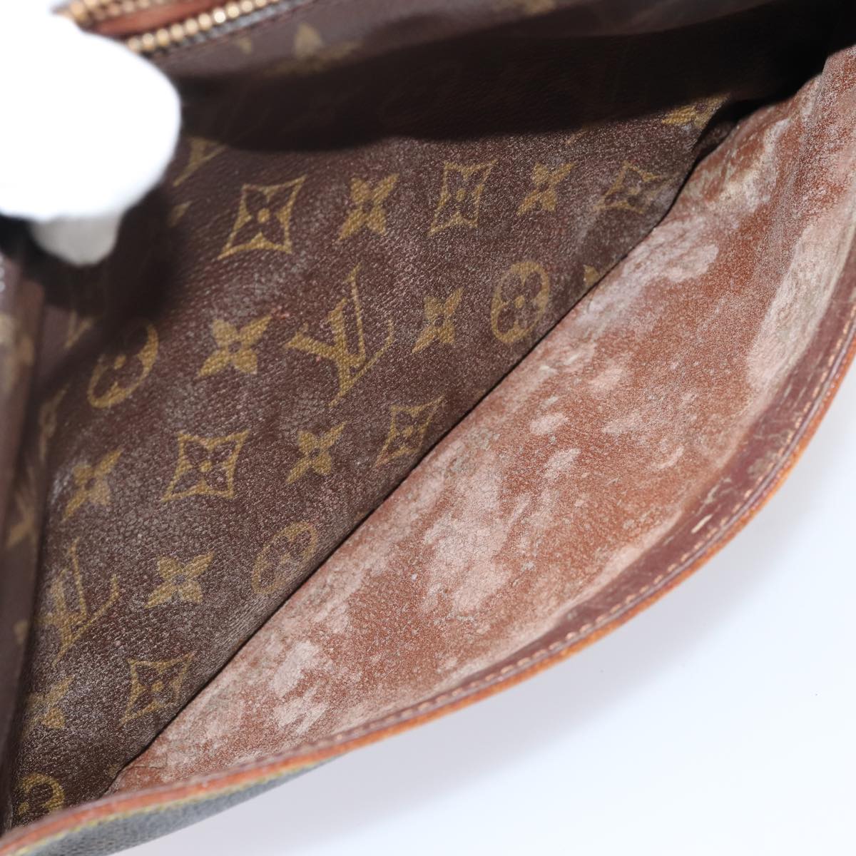 LOUIS VUITTON Monogram Compiegne 28 Clutch Bag M51845 LV Auth 88593