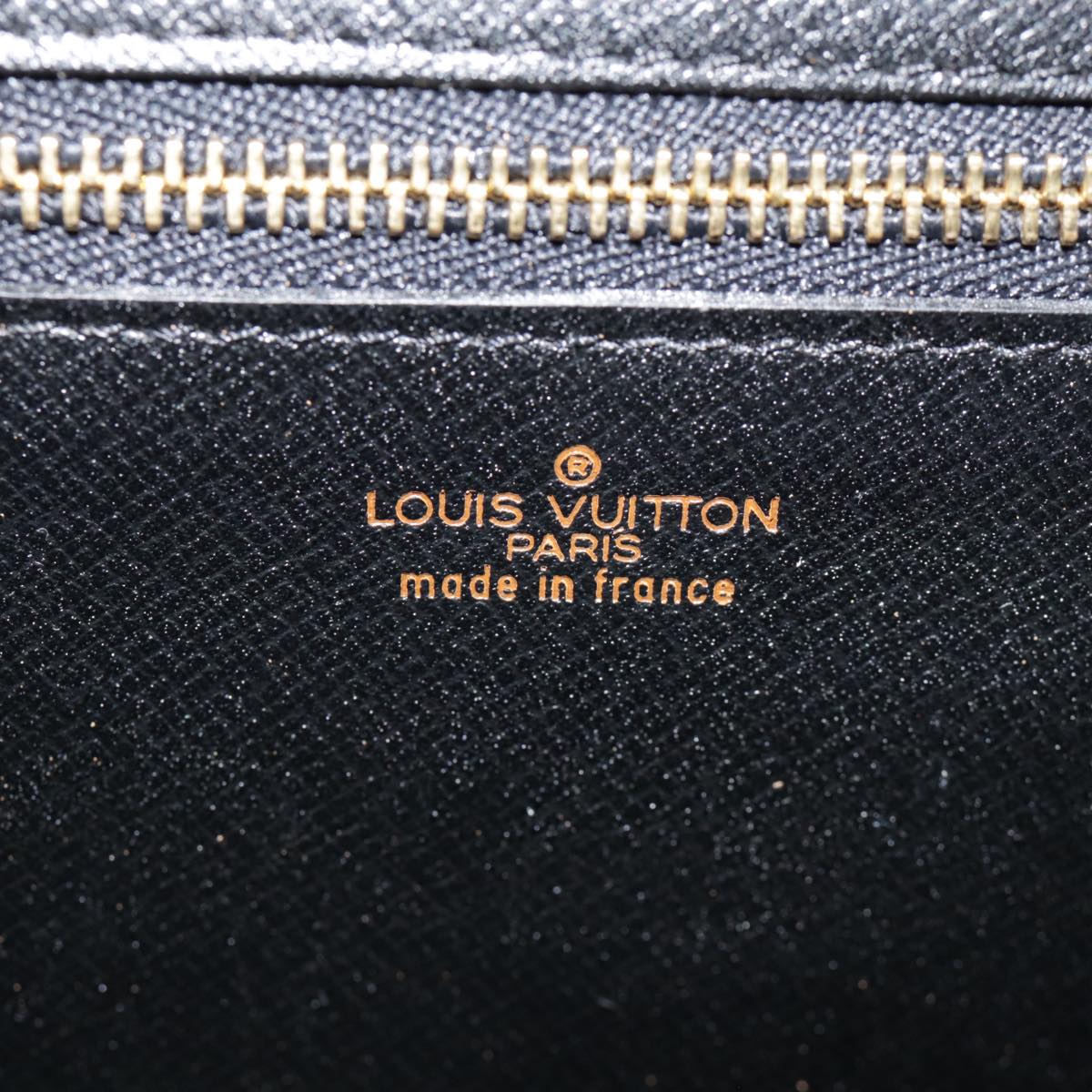 LOUIS VUITTON Epi Montaigne 23 Clutch Bag Black M52662 LV Auth 88630