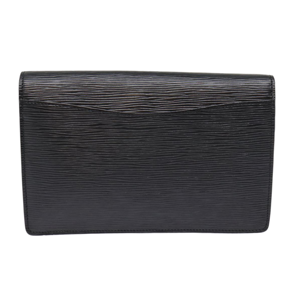 LOUIS VUITTON Epi Montaigne 23 Clutch Bag Black M52662 LV Auth 88630 - 0