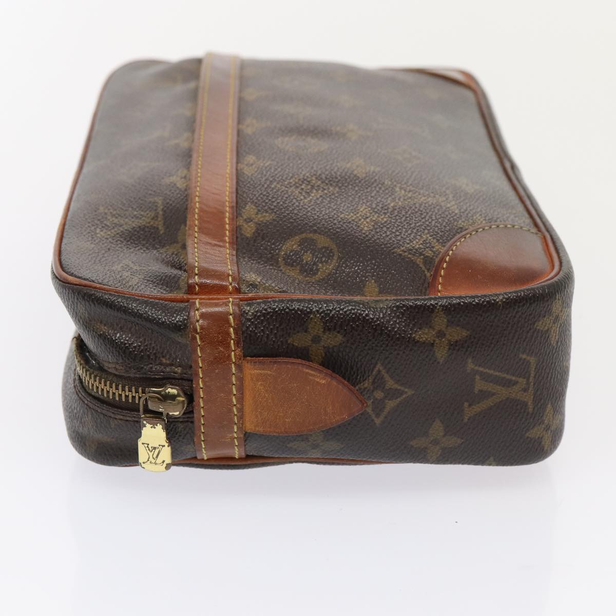 LOUIS VUITTON Monogram Compiegne 28 Clutch Bag M51845 LV Auth 88640