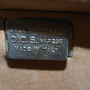 LOEWE Anagram Attache Case Trunk Leather Brown Gold Auth 88655-12