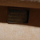 LOEWE Anagram Attache Case Trunk Leather Brown Gold Auth 88655-27