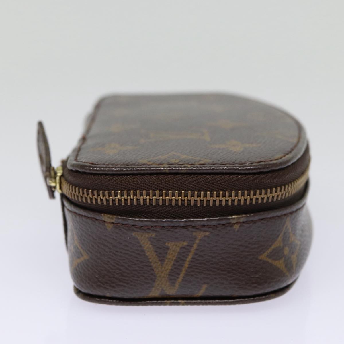 LOUIS VUITTON Monogram Poche Monte Carlo Jewelry Box M47352 LV Auth 88709