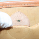 CELINE Macadam Canvas Shoulder Bag PVC Leather Brown Gold Auth 88717-12