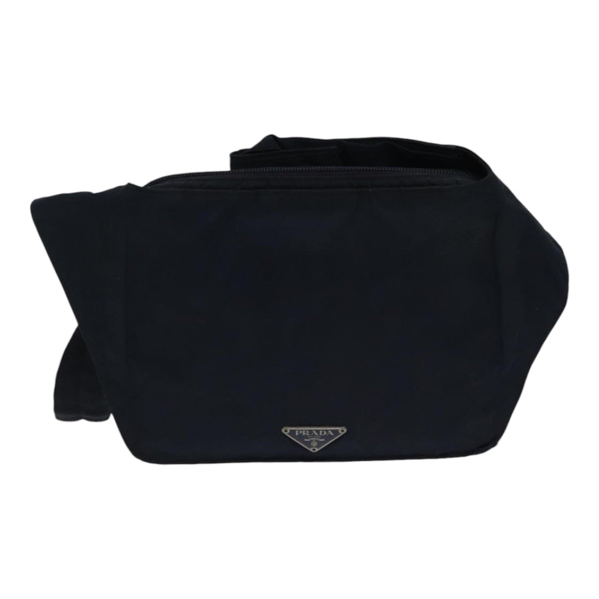 PRADA Body Bag Nylon Navy Silver Auth 88720 - 0