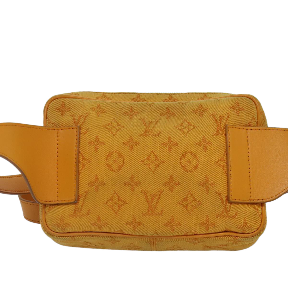 LOUIS VUITTON Monogram Denim Bum BagOutdoor Waist bag Yellow M44623 Auth 88743 - 0