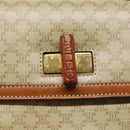 CELINE Macadam Canvas Hand Bag Beige Gold Auth 88751-18