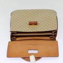 CELINE Macadam Canvas Hand Bag Beige Gold Auth 88751-9