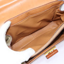 CELINE Macadam Canvas Hand Bag Beige Gold Auth 88751-10