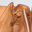 CELINE Macadam Canvas Hand Bag Beige Gold Auth 88751-20