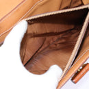 CELINE Macadam Canvas Hand Bag Beige Gold Auth 88751-11
